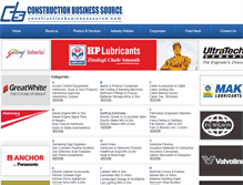 Tablet Screenshot of constructionbusinesssource.com